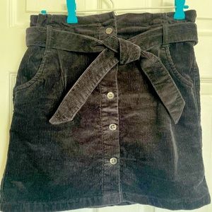 Joe Fresh corduroy skirt in black